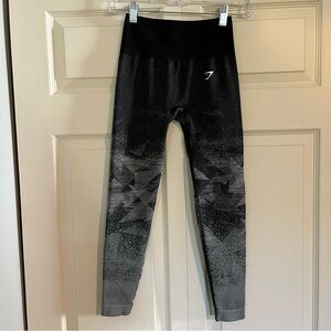 Gymshark Adapt Seamless Black Ombré Performance Leggings No Size Appears Small